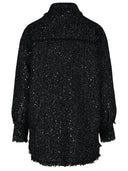 Msgm Black Wool Blend Shirt
