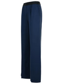 Msgm Navy Virgin Wool Pants