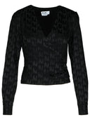 Msgm Black Viscose Blend Blouse