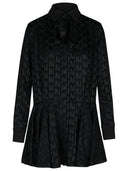 Msgm Black Viscose Blend Dress