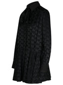 Msgm Black Viscose Blend Dress