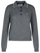 Msgm Grey Cashmere Blend Sweater