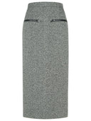 Msgm Black Cotton Blend Skirt