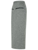 Msgm Black Cotton Blend Skirt