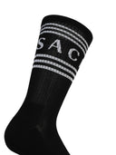 Calzini di cotone nero Versace