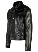 Versace Black Lear Jacket