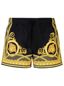 Versace 'Medusa' Black Polyester Swim Shorts