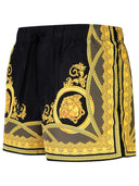Versace 'Medusa' Black Polyester Swim Shorts