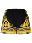 Versace 'Medusa' Black Polyester Swim Shorts