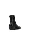 Versace Black Lear Ankle Boots