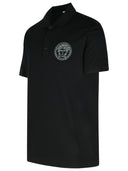 Versace Black Cotton Polo Shirt