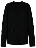 Versace Black Wool Blend Sweater