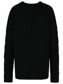 Versace Black Wool Blend Sweater