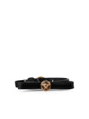 Versace 'Medusa' Black Lear Bracciale