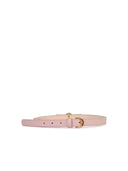 Versace 'Gianni Ribbon' Pink Lear Belt