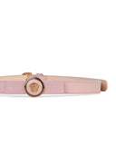 Versace 'Gianni Ribbon' Pink Lear Belt