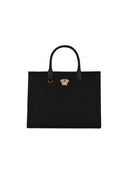 Versace 'Shopping Medusa' Black Cotton Bag