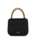 Versace 'La Medusa' Black Lear Mini Bag