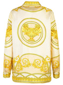 Versace 'barocco' camicia in seta d'oro