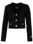Versace Black Mohair Blend Jacket