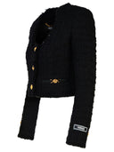 Versace Black Mohair Blend Jacket