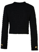 Versace Black Mohair Blend Jacket