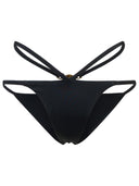 Versace Bikini Bottoms In Black Polyamide Blend