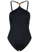 Versace Black Polyamide Blend One Piece Swimsuit