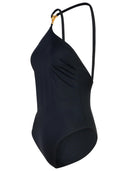 Versace Black Polyamide Blend One Piece Swimsuit
