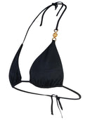 Versace Black Polyamide Blend Bikini Top