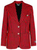Versace Red Wool Blend Blazer
