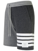 Thom Browne '4 Bar' Grey Cotton Shorts