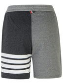 Thom Browne '4 Bar' Grey Cotton Shorts