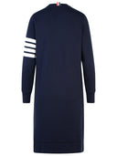 Thom Browne '4 bar' marine katoenen jurk