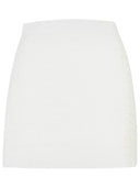 Casablanca White Cotton Blend Miniskirt