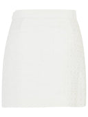 Casablanca White Cotton Blend Miniskirt
