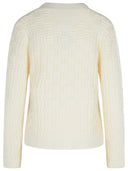 Casablanca White Wool Cardigan
