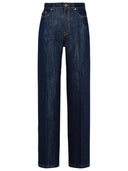 Jeans di miscela di cotone blu di Casablanca "Lurex"