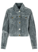Veste de mélange en coton bleu clair casablanca