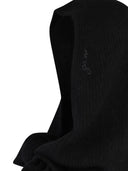 Ganni Balaclava In Beige Wool Blend