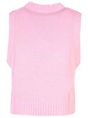 Ganni Pink Wool Myth Vest