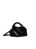 Ganni Small 'Bou Cocco'バッグは黒いリサイクルリアブレンド