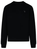 Sweat-shirt de coton noir de la Maison Kitsuné