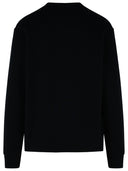 Sweat-shirt de coton noir de la Maison Kitsuné