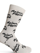 Maison Kitsuné White Cotton Blend Socks
