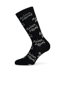 メゾンキツネブラックコットンブレンドソックス