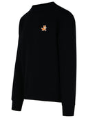 Maison Kitsuné sudadera de algodón negro