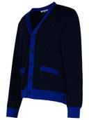 Maison Kitsuné Navy Wool Cardigan