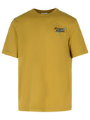 Maison Kitsuné 'Falling' Brown Cotton T Shirt