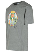 Maison Kitsuné 'Rambling Fox' Grey Cotton T Shirt